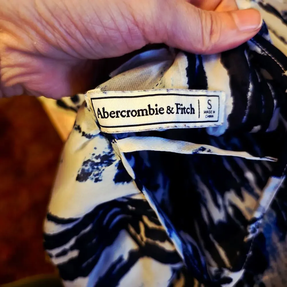 Abercrombie & Fitch tie dye semi sheer maxi dress size small